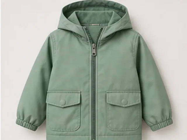 Jaqueta infantil verde