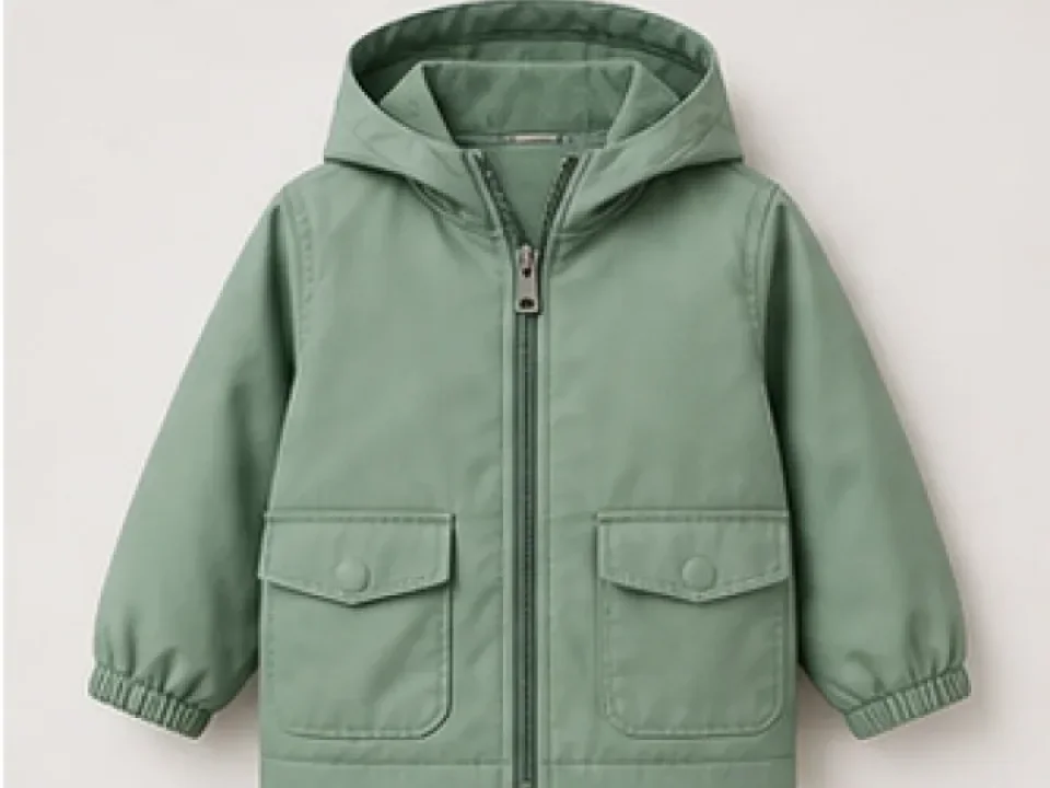 Jaqueta infantil verde